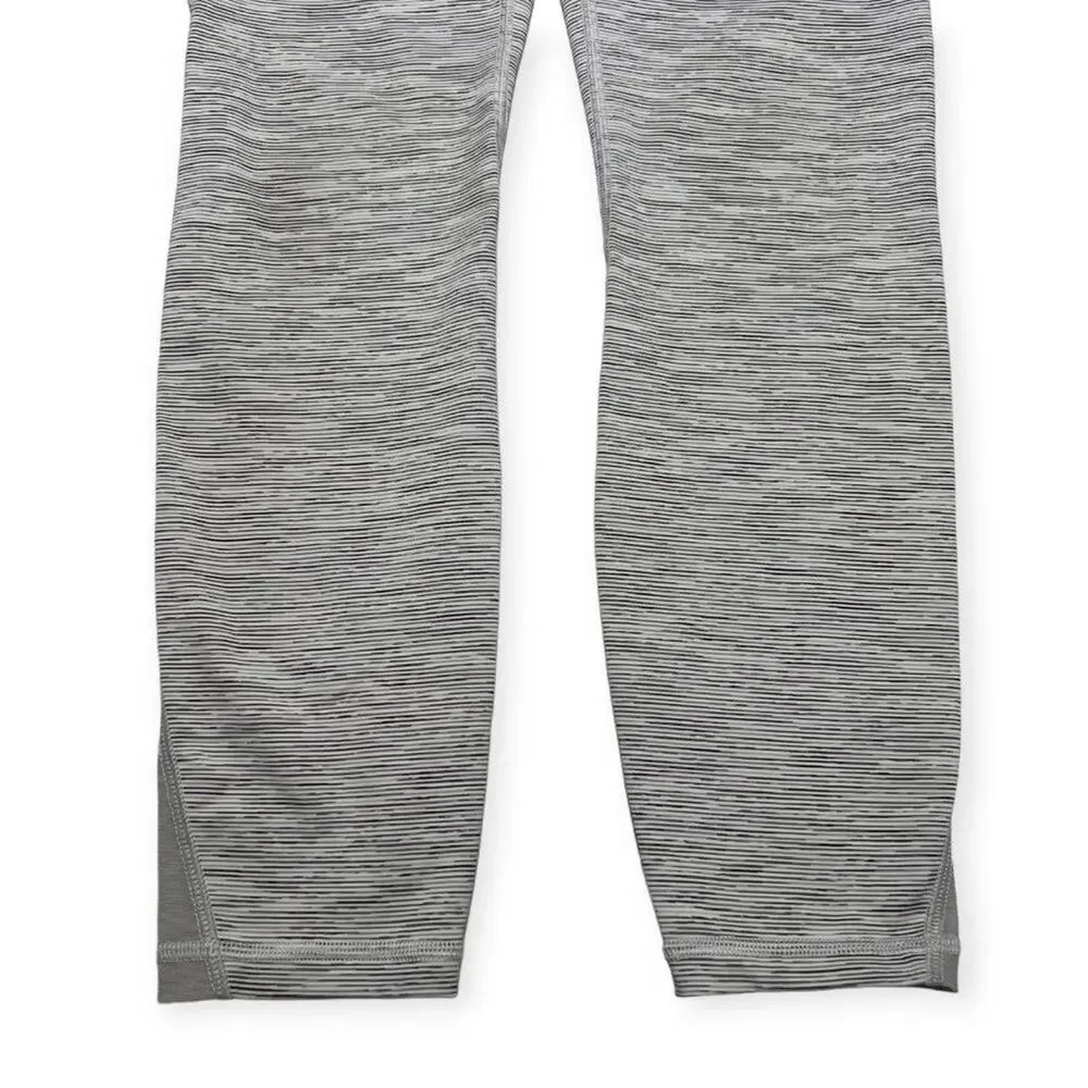 Lululemon Train Times 7/8 Pant 25 Size 6 Space Grey Alpine White